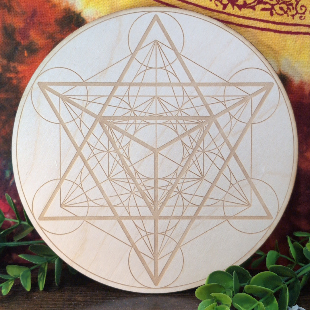 Metatrons Cube 8" Crystal Grid