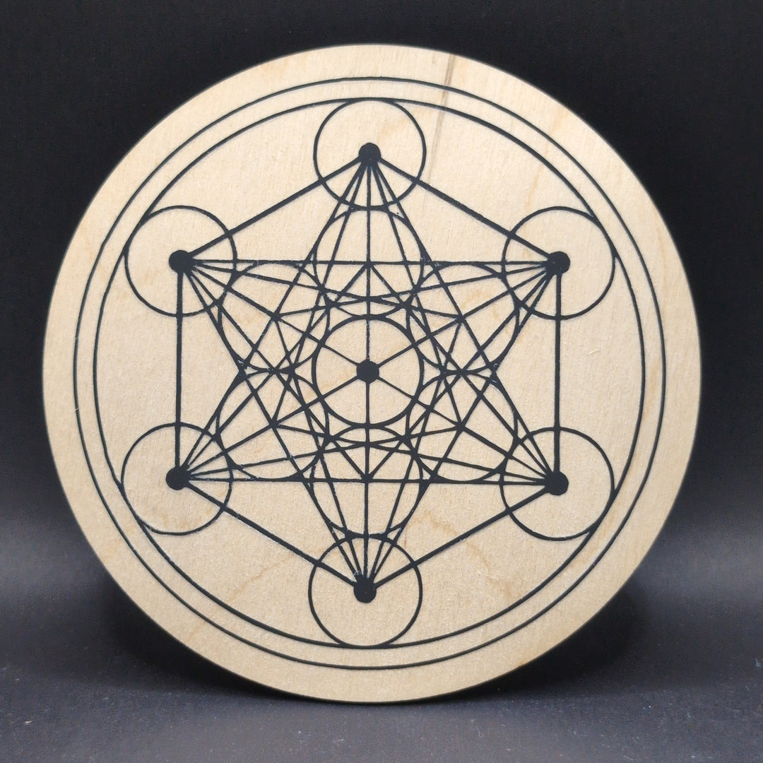 Metatrons Cube 5" Crystal Grid