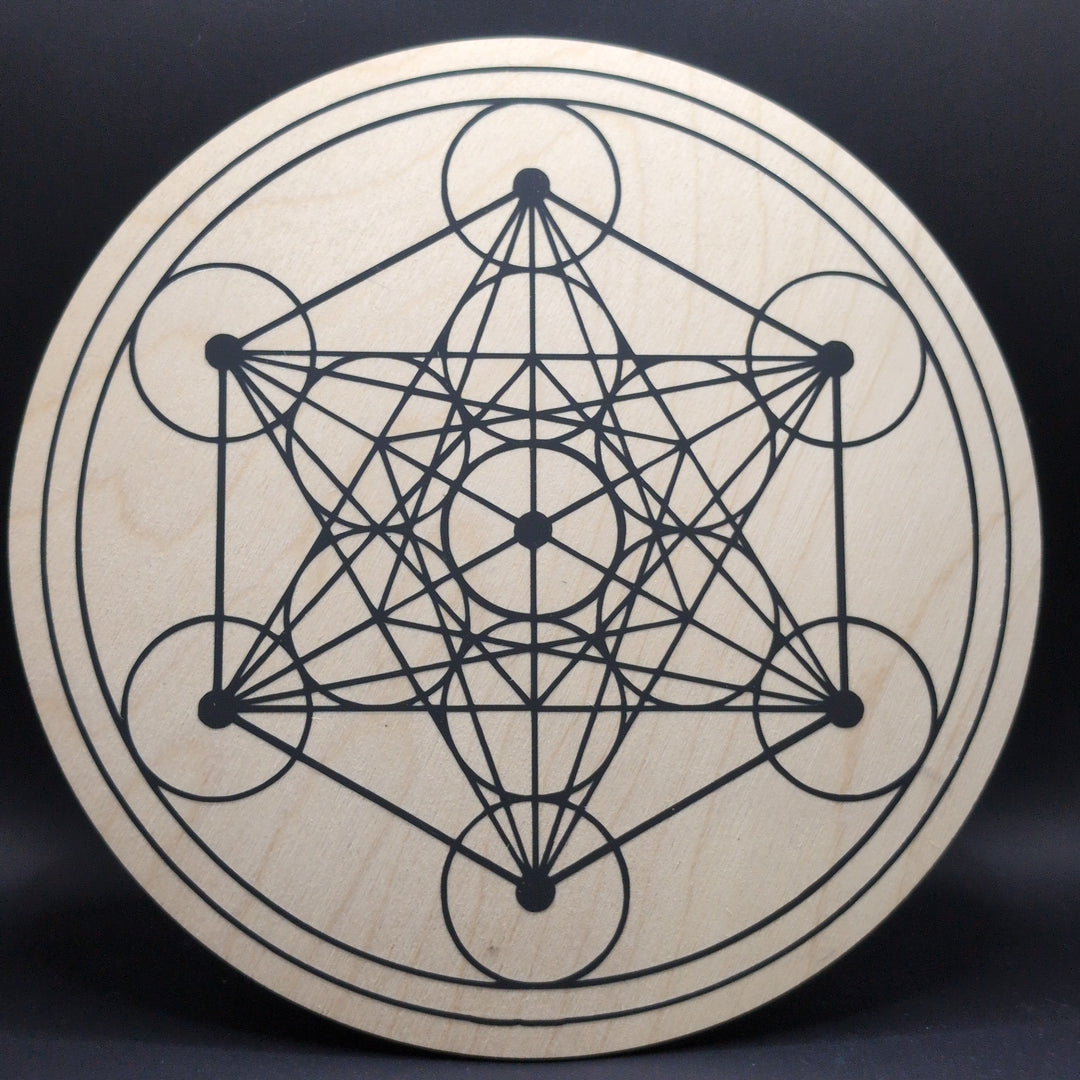 Metatrons Cube 8" Crystal Grid