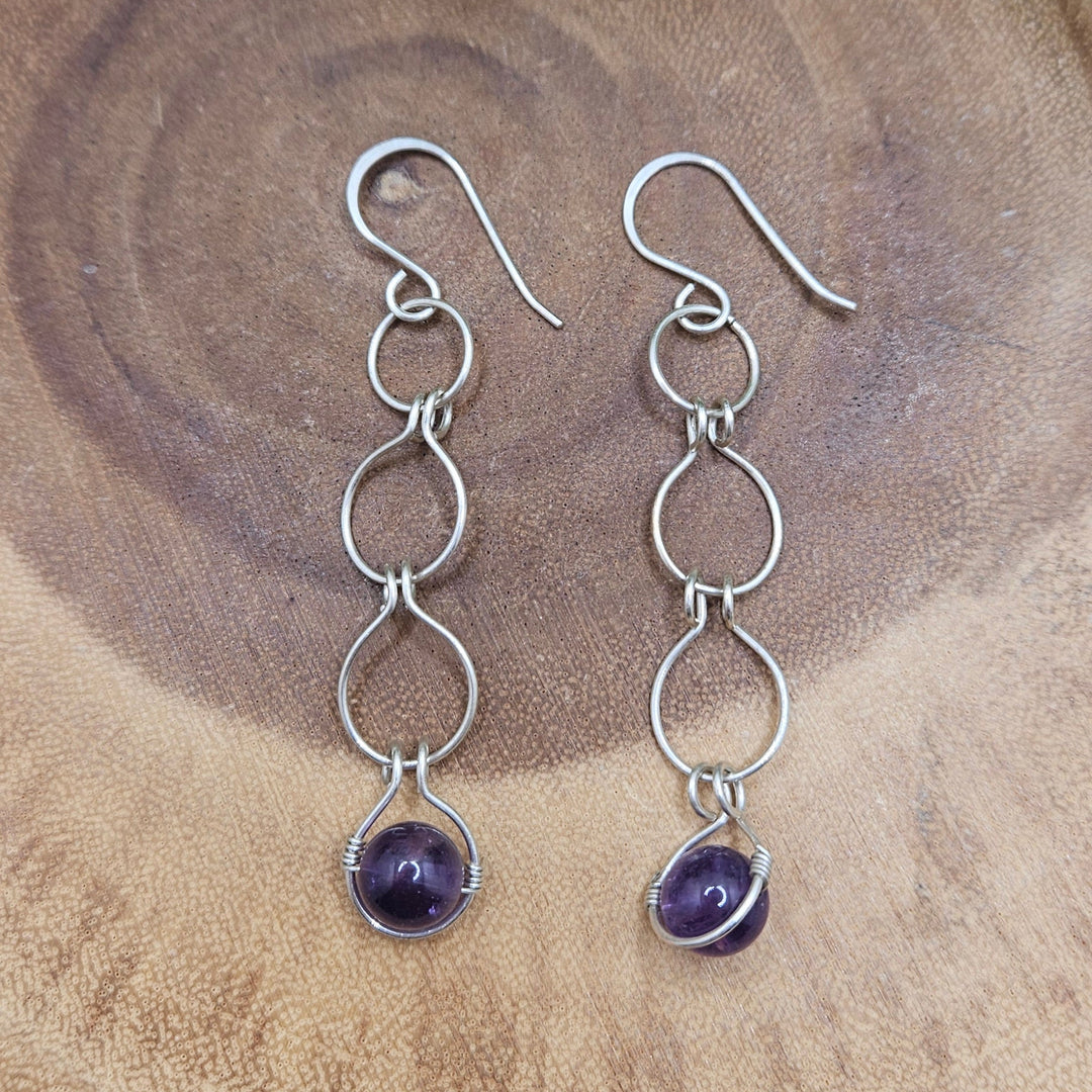 Amethyst Sterling Silver Earrings