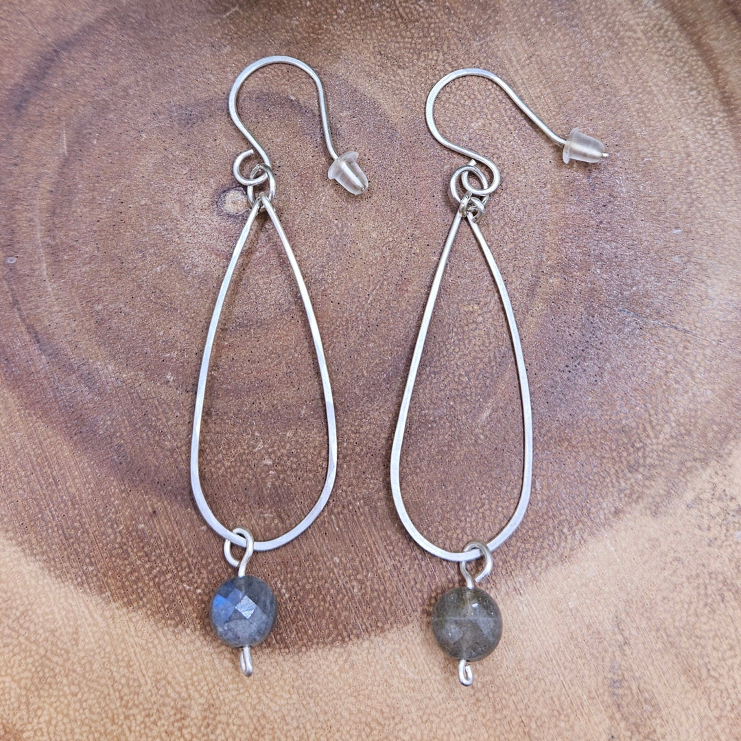 Labradorite Sterling Silver Earrings