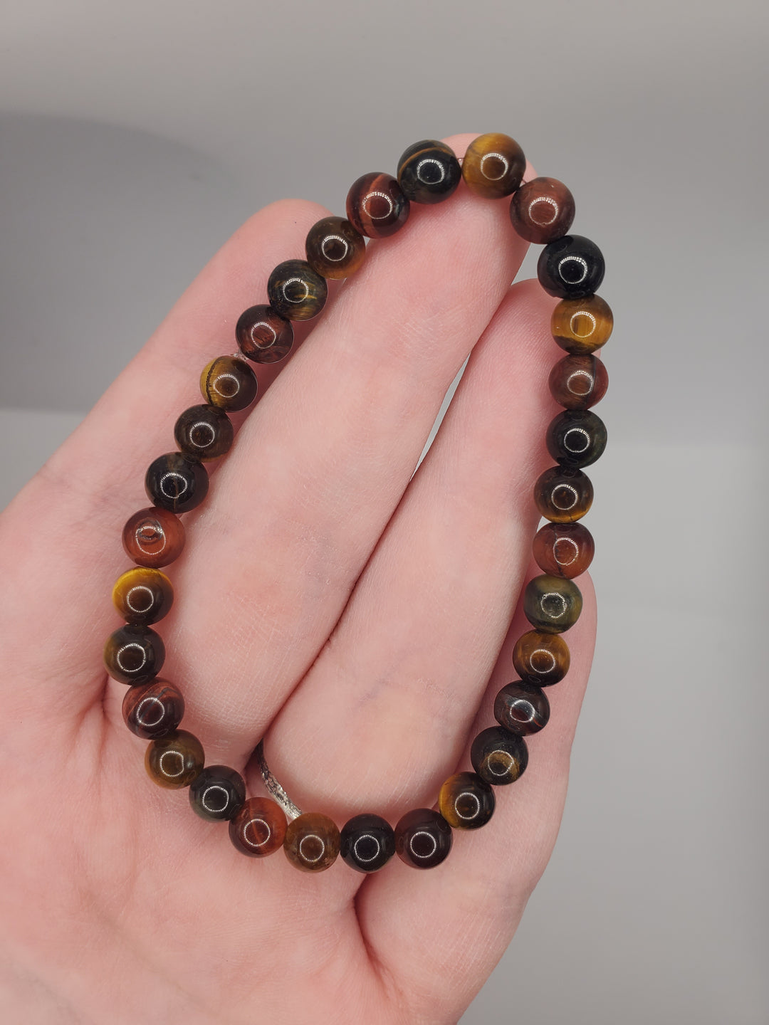 6mm Multi Tiger's Eye Bracelet