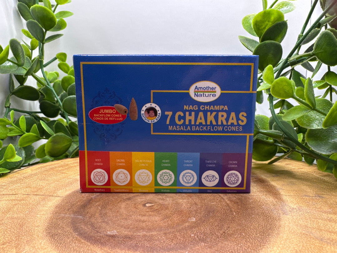 7 Chakra Backflow Cone Incense