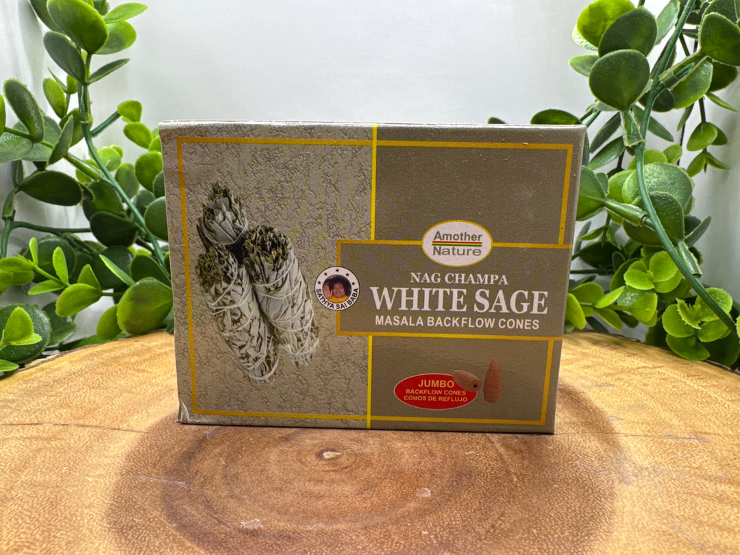 White Sage Backflow Cone Incense