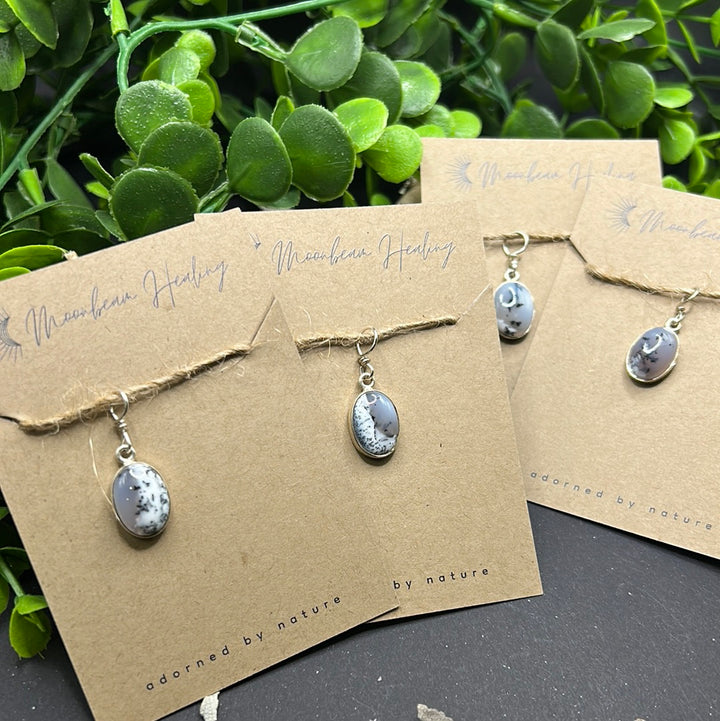 Dendritic Opal Sterling Silver Pendant