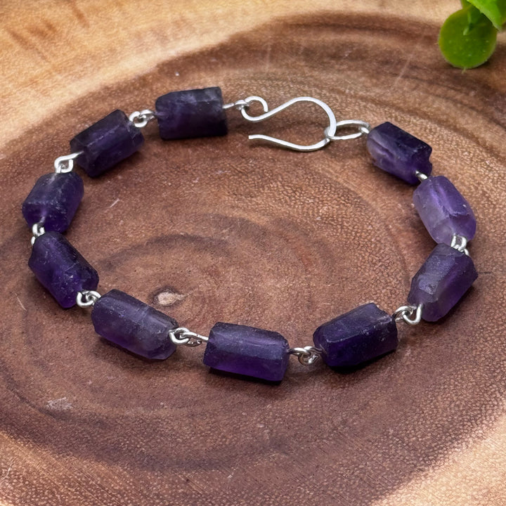 Amethyst Sterling Silver Bracelet