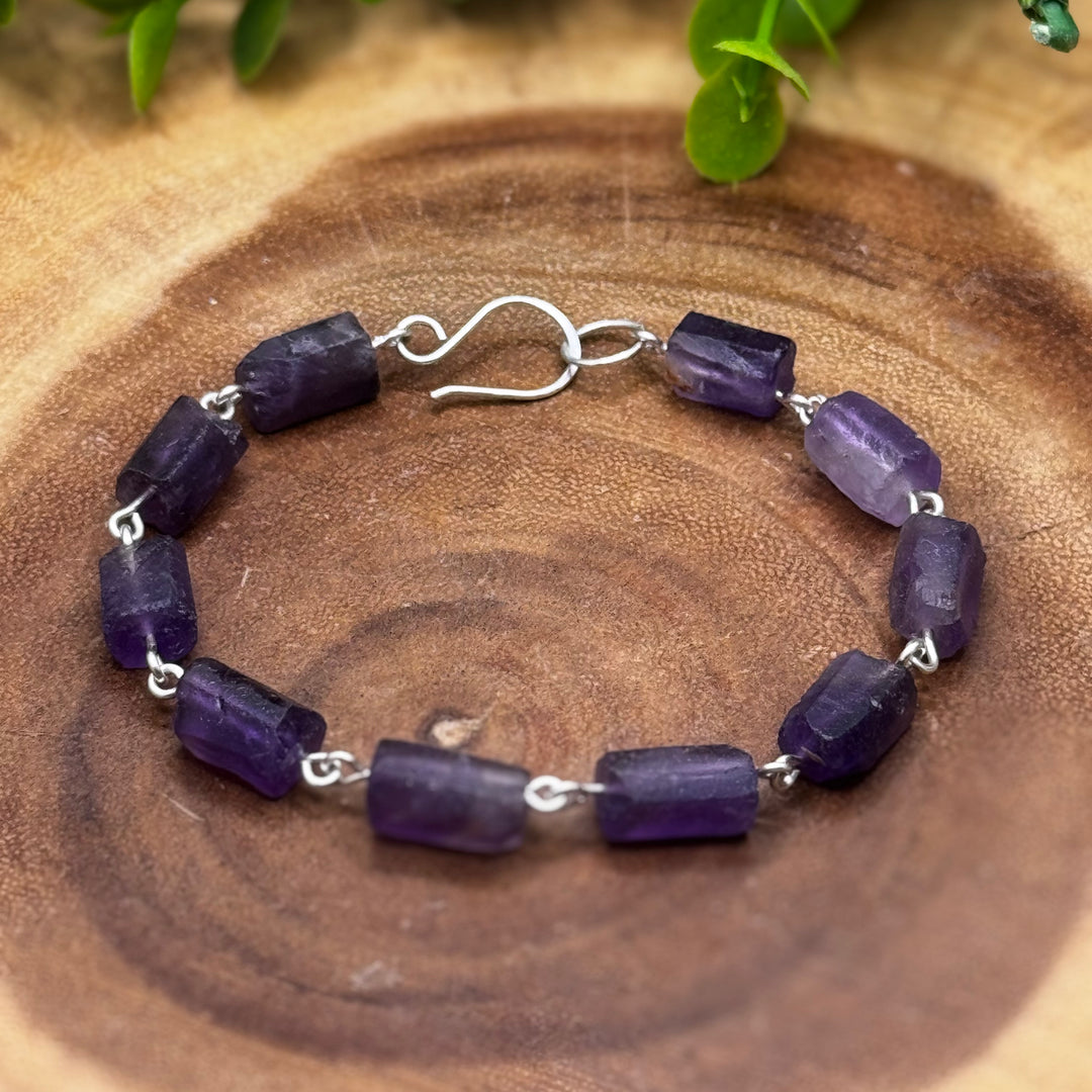 Amethyst Sterling Silver Bracelet