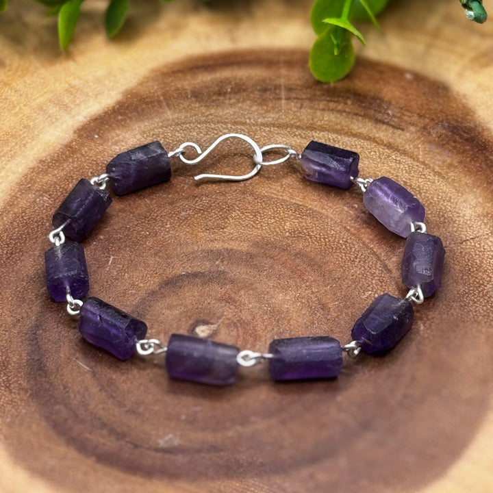 Amethyst Sterling Silver Bracelet