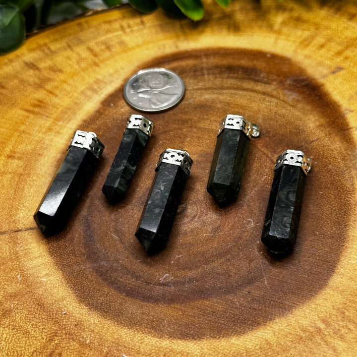 Kambaba Jasper Capped Pencil Pendant