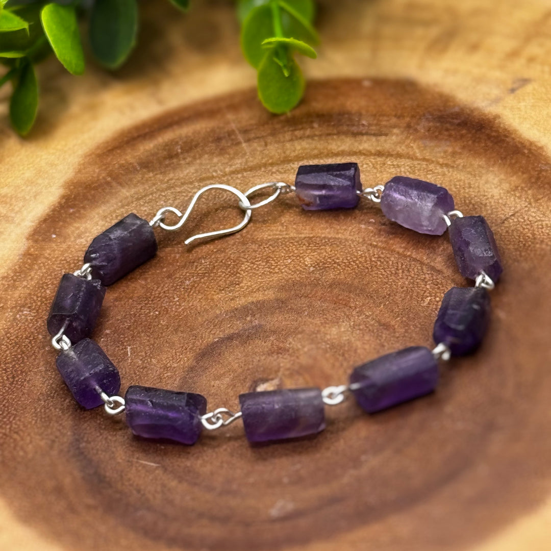 Amethyst Sterling Silver Bracelet