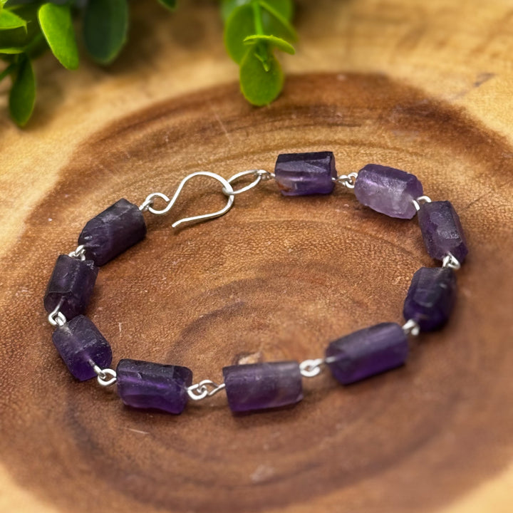 Amethyst Sterling Silver Bracelet