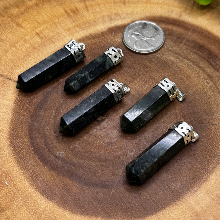 Kambaba Jasper Capped Pencil Pendant