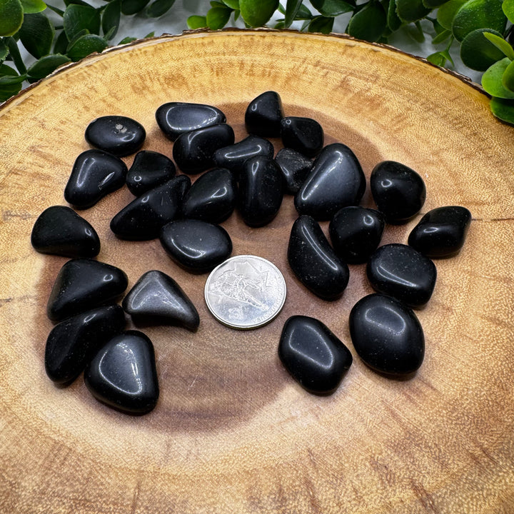Black Obsidian Tumbled Healing Stones