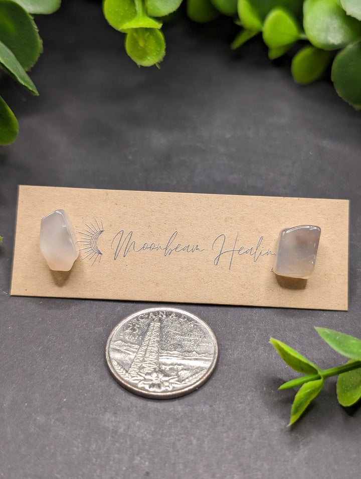 Agate Polished Earrings