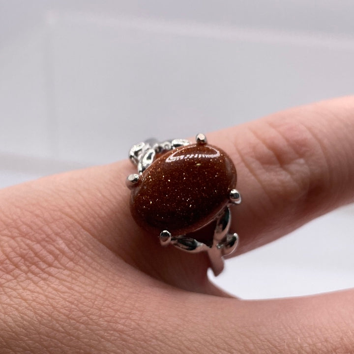 Goldstone Gemstone Rings