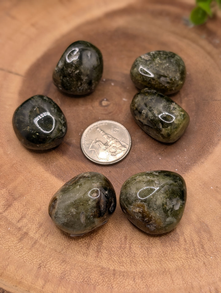 Green Garnet Tumbled