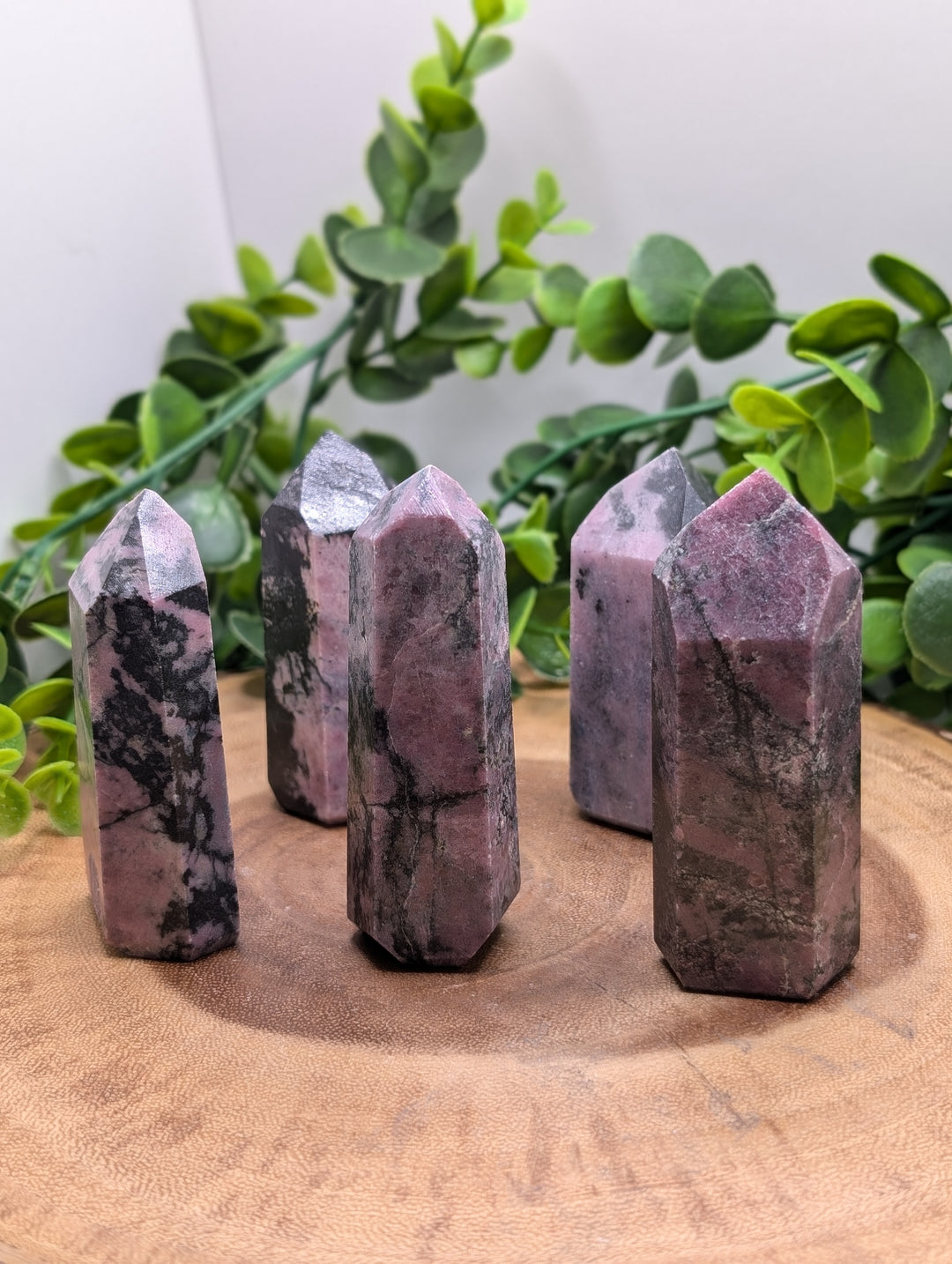 Rhodonite 2.5-3" Crystal Point