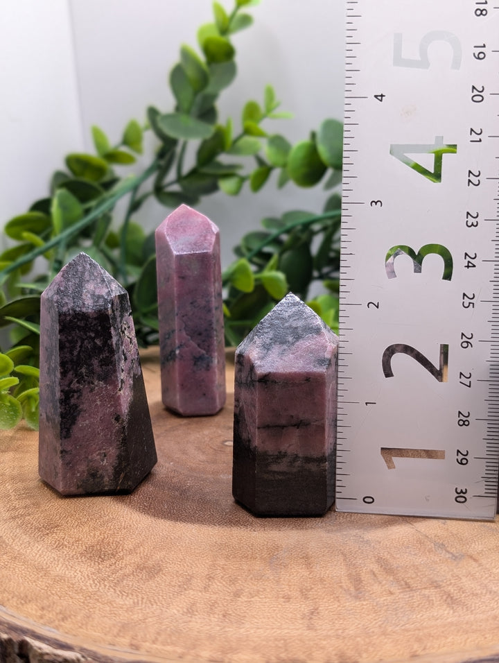 Rhodonite 2-2.5" Crystal Point