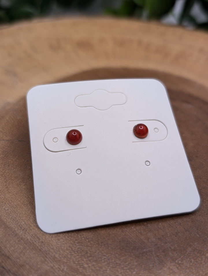 Carnelian Stud Earrings