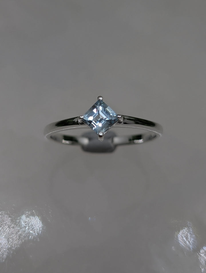 Blue Topaz Sterling Silver Ring