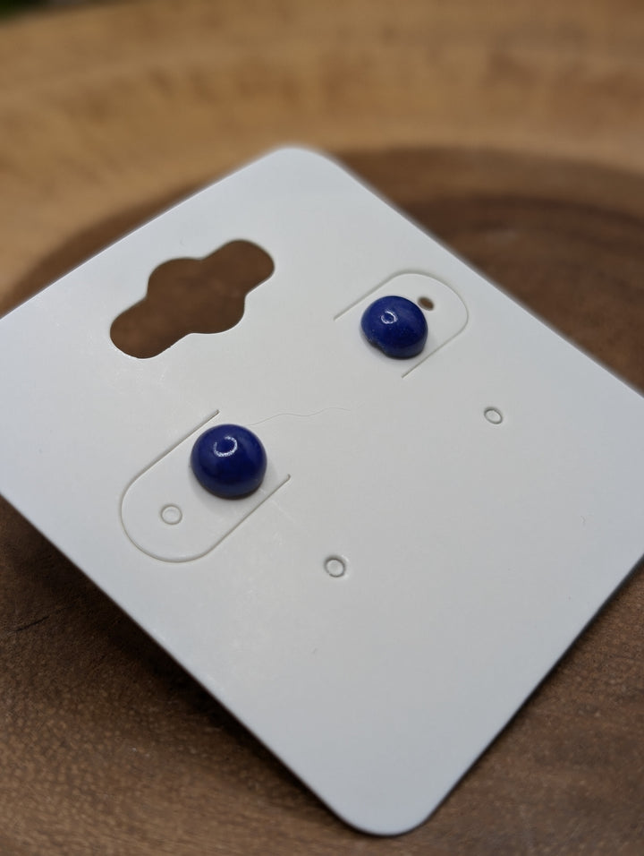 Lapis Lazuli Stud Earrings