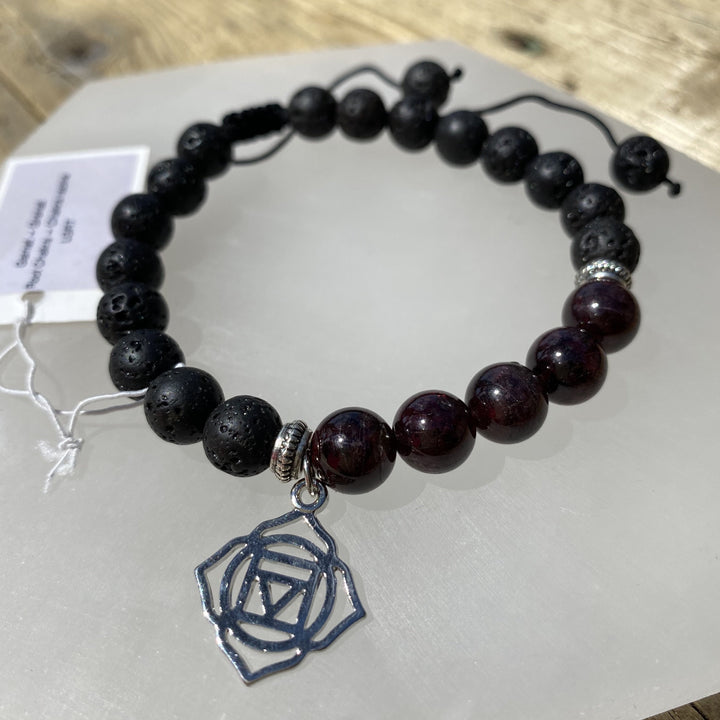 Lava Chakra Bracelet w/ Charm