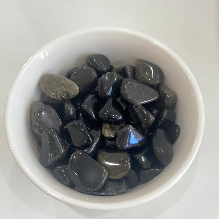 Gold Sheen Obsidian Tumbled