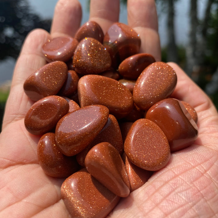Goldstone Tumbled Stone (S-M)