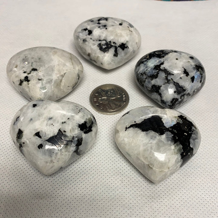 Rainbow Moonstone Heart (S)