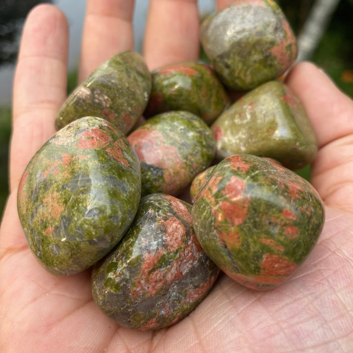 Unakite Stones Tumbled