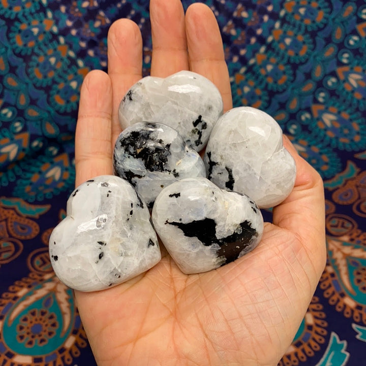 Rainbow Moonstone Heart (S)