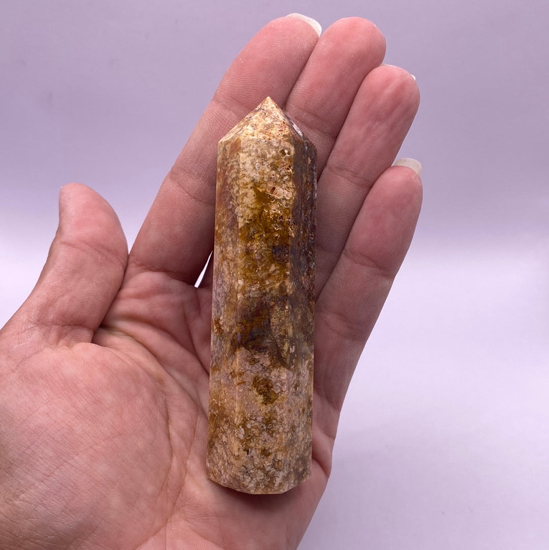 Cherry Agate Polished Point