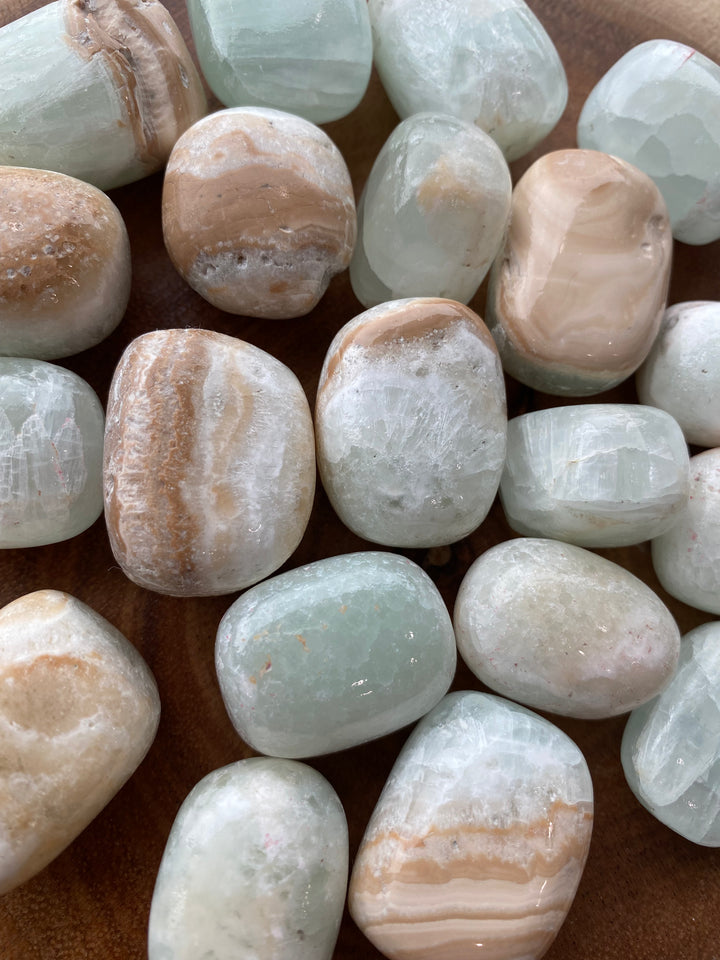 Caribbean Calcite Tumbled