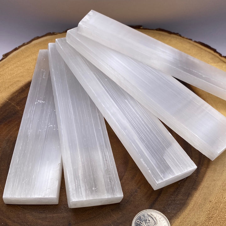 Satin-Spar (Selenite) Ruler 5”-6”