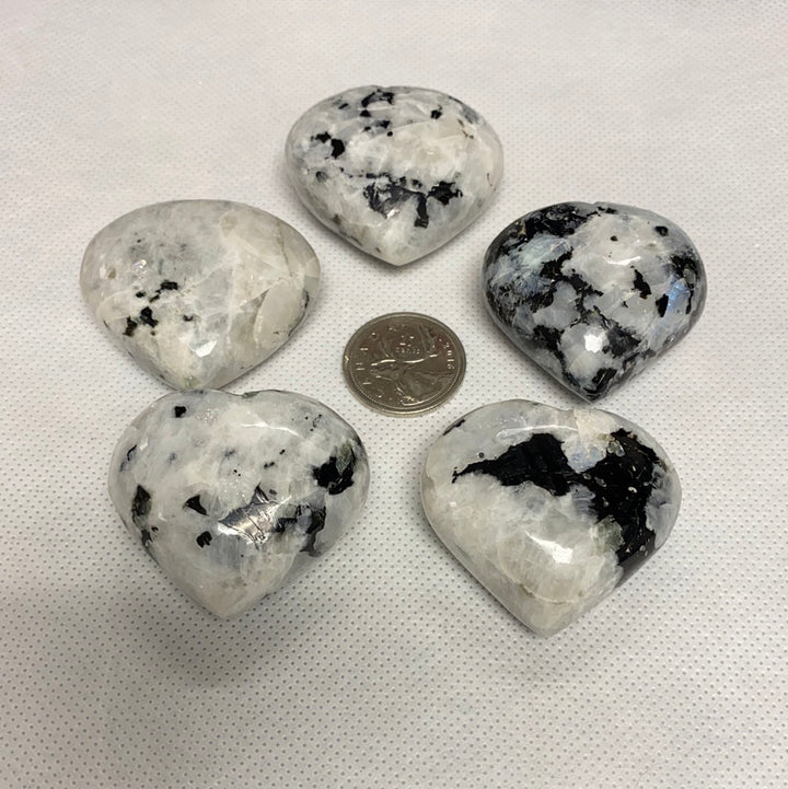 Rainbow Moonstone Heart (S)