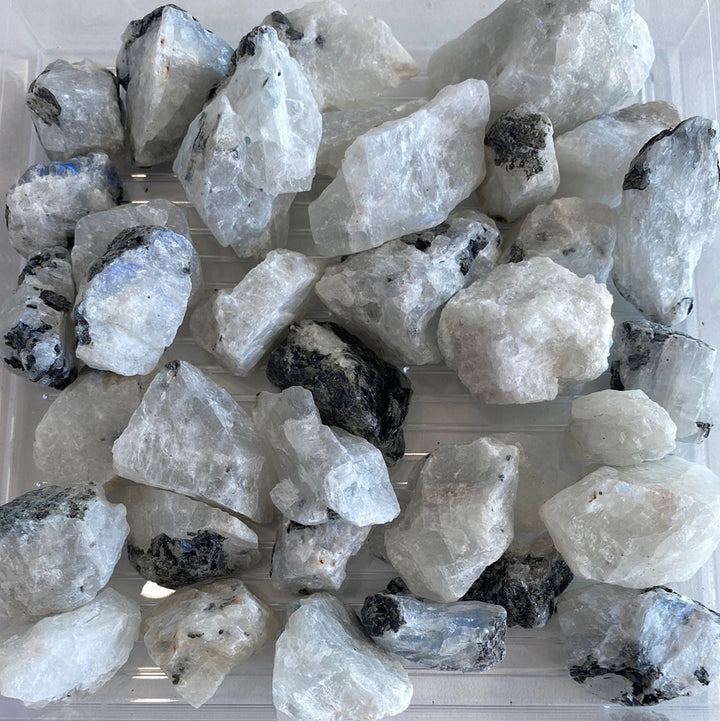 Rainbow Moonstone Rough Cut