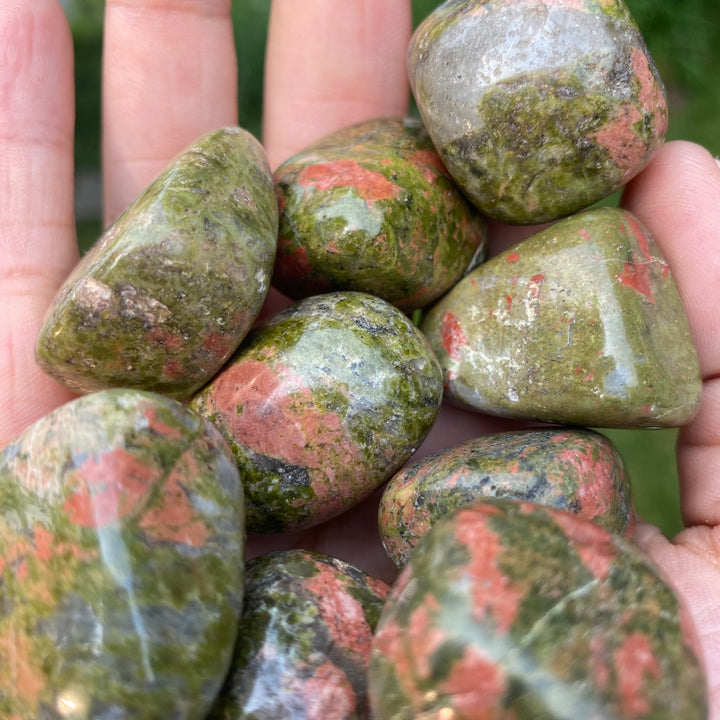 Unakite Stones Tumbled