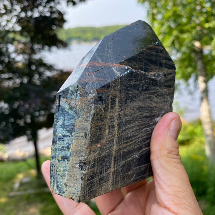 Black Tourmaline Top Polished Point (Item 12)