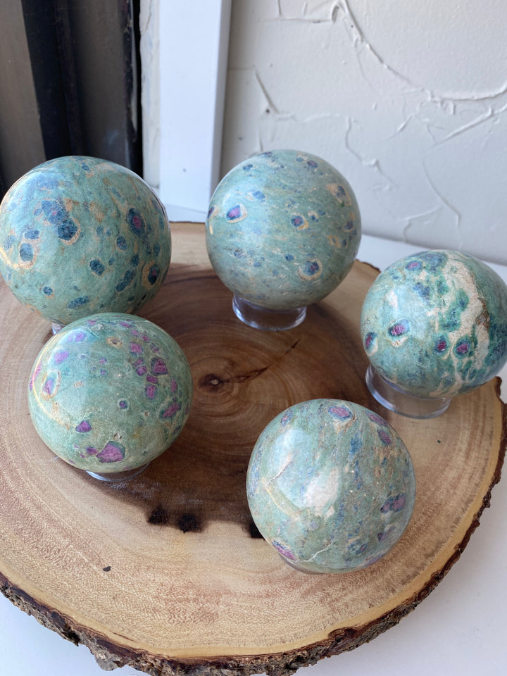 Ruby Fuchsite Sphere