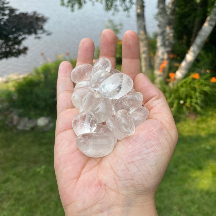Clear Quartz Tumbled Crystal Stones (M-L)