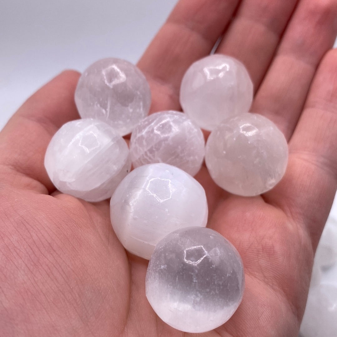 Satin-Spar (Selenite) Mini Sphere