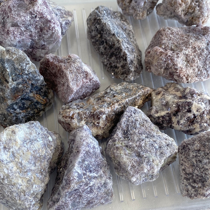 Lepidolite Rough Cut