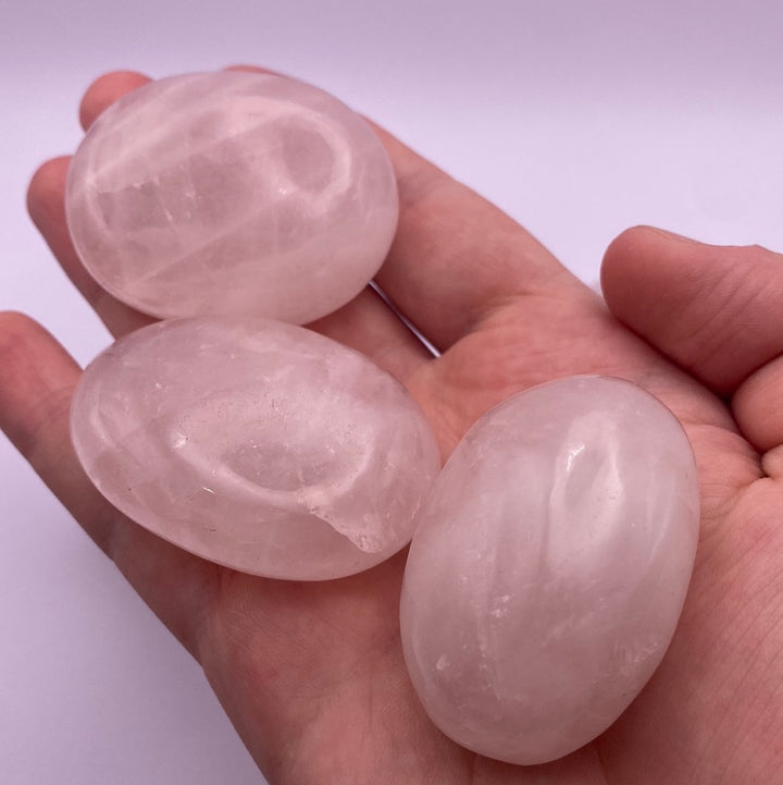 Rose Quartz Oval Palm Stones