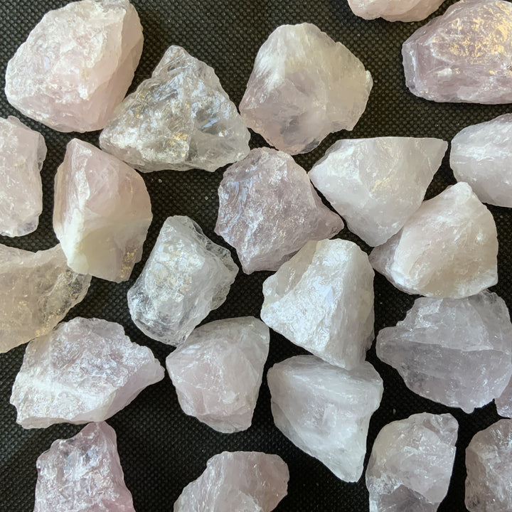 Rose Quartz Rough Cut Crystal Healing Stones