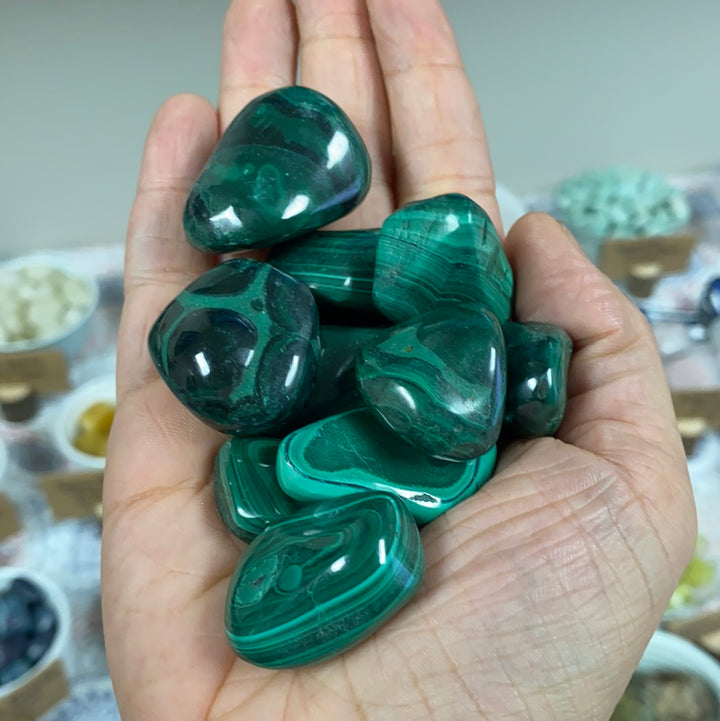 Malachite Tumbled Stones