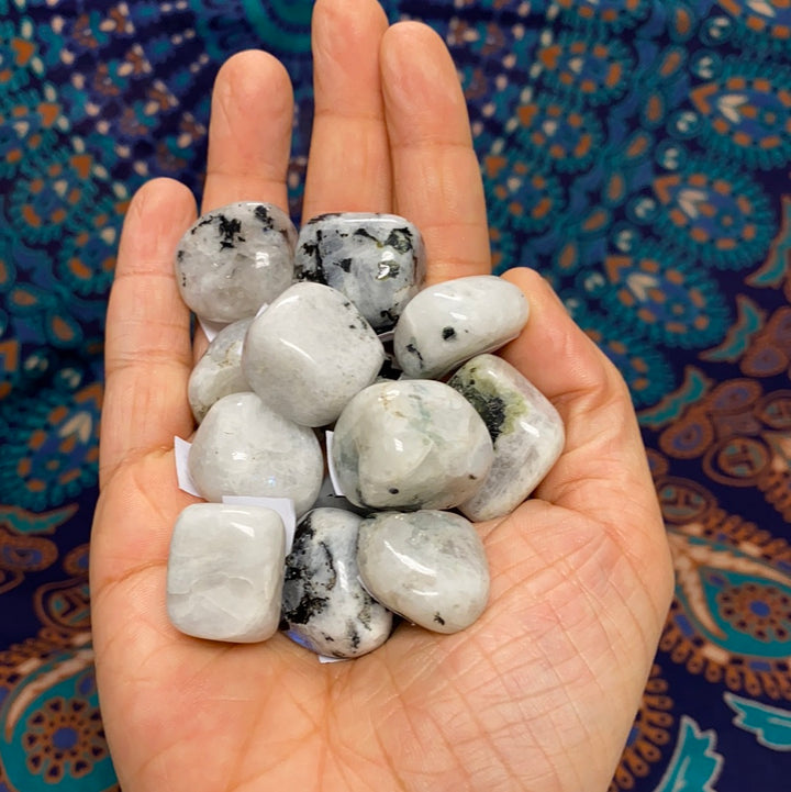 Rainbow Moonstone Tumbled Stone