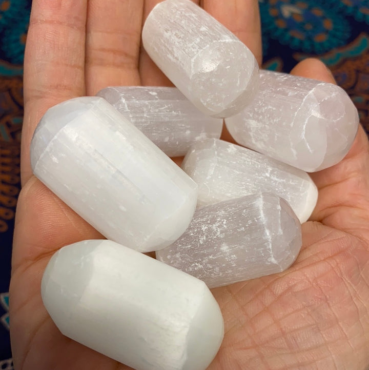 Satin Spar (Selenite) Tumbled  (L)