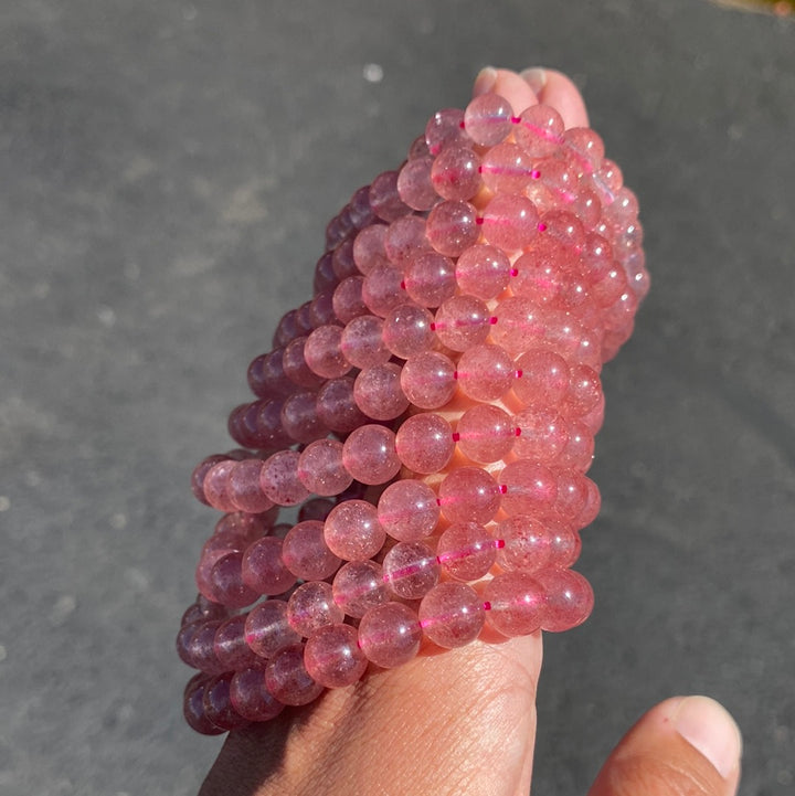 Strawberry Quartz 8mm Bracelet
