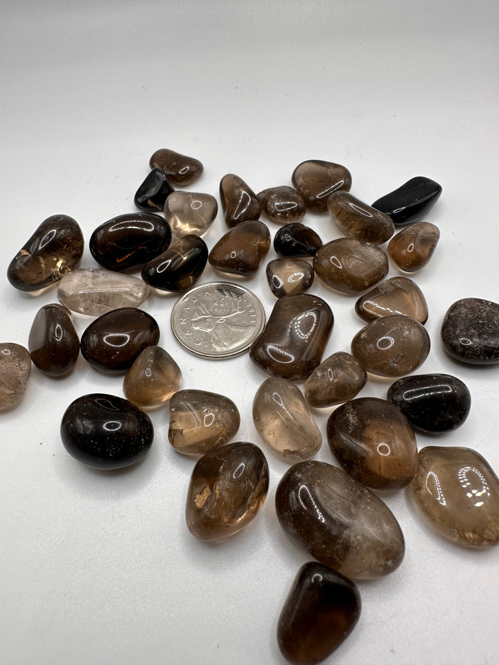 Smokey Quartz Extra Grade A Tumbled Crystal Stones