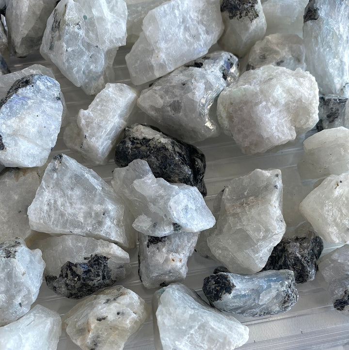 Rainbow Moonstone Rough Cut